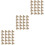 60Pièces Appliques Brodées DIY Couture Accessoires 5