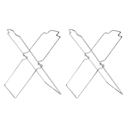 2Pièces Support Mural Résistant Argent Mat 1