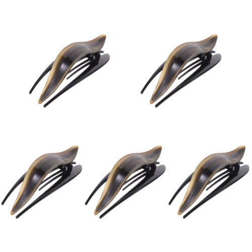 5Pièces Pinces French Style Noires Pour Chic 1
