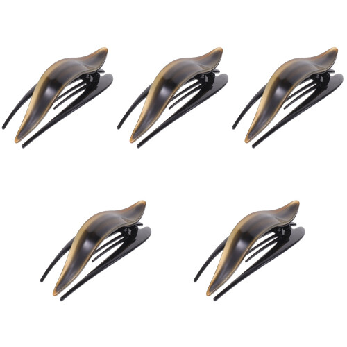 5Pièces Pinces French Style Noires Pour Chic 2