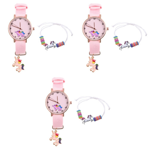 6Pièces Bracelet Rose Quartz Pour Délicate 2