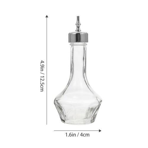 2Pièces Shaker Bartender Argent En Verre Usage Bar 1