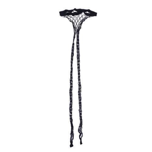 Zwarte Visnetpanty Met Spandex, Elastische Sexy 1