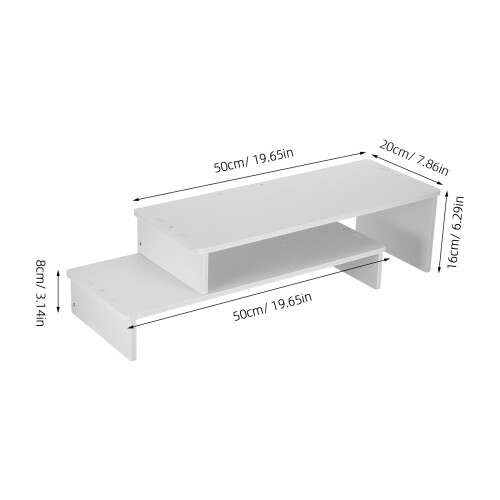 Monitorstand Wit Voor Kantoor En Thuis 1
