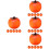 24St Simulatie Fruit Decor Persimmon Resin 5