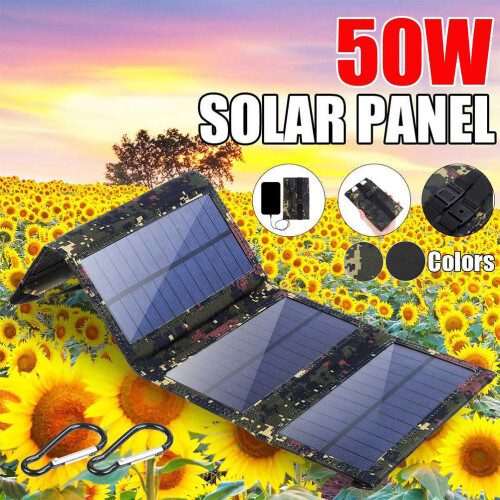 1 Set Zonnepanelen Vouwtas Enkelkristal USB 2