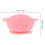 2Pièces Assiettes Silicone Bébé Porc Rose Résistantes 2