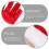 1 Paar Kerstman Handschoenen Decoratief Kort Model 5
