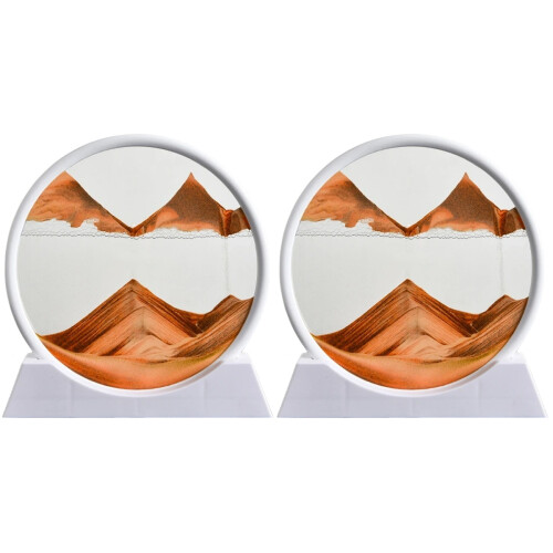 2Pièces Tableau Sable Mobile Élégant Pour Décoration Intérieure 1