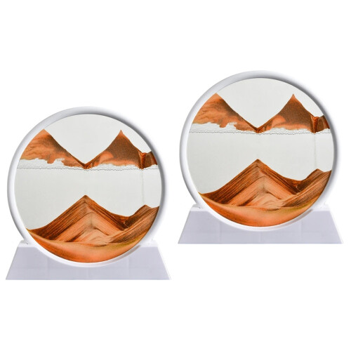2Pièces Tableau Sable Mobile Élégant Pour Décoration Intérieure 2