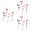 12Pièces Accessoires Clips Tassel Multicolores 5