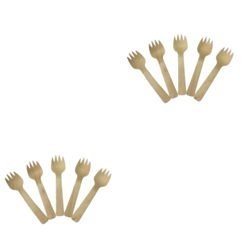 200Pièces Jetables Khaki En Bois Pour Gâteaux 1