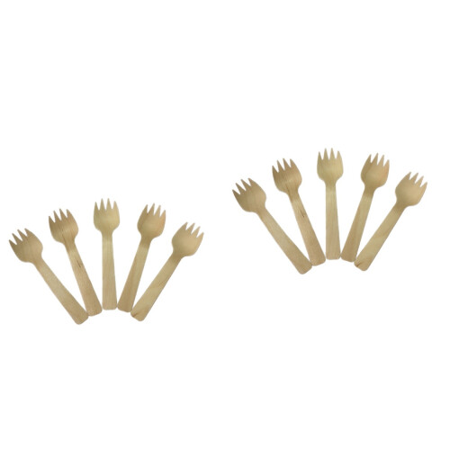 200Pièces Jetables Khaki En Bois Pour Gâteaux 2