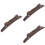 3Pièces Sillet Mandoline En Bois Durable Pont Réglable Rouge 5