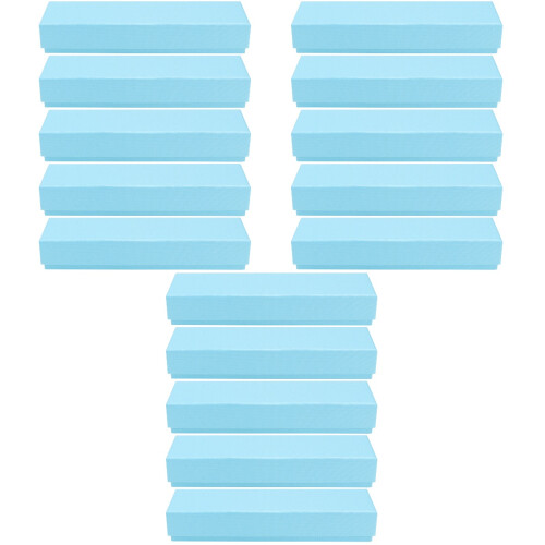 15Pièces Boîte Stylo Etudiant Papier Bleu Durable Multiusage 2