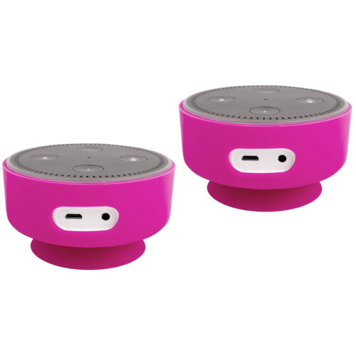 2Pièces Protection Silicone Rose Pour 2 Avec Support Ventouse 2