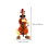 2Pièces Décoration Violon Boîte Swing Marron 2
