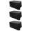3Pièces Housses De Table Chaise Extérieur Noir 7