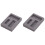 2Pièces Moule Lingot Graphite Noir 3 Fentes Pour Tests Analyses 3