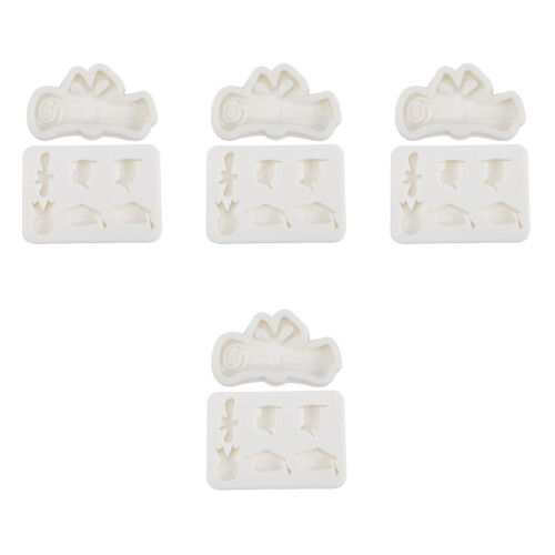 8Pièces Moules DIY Silicone Graduation Pour Bonbons 1