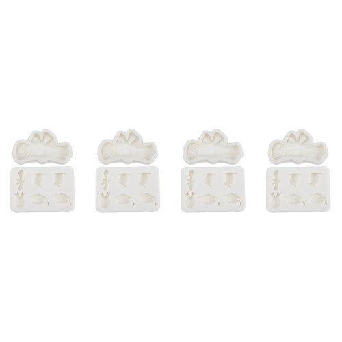 8Pièces Moules DIY Silicone Graduation Pour Bonbons 2
