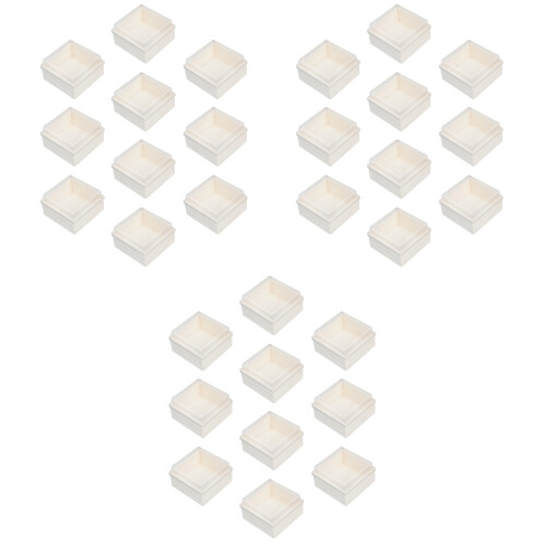 30Pièces Boîtes À Biscuits Gâteaux Blanches À Usage Unique 2