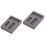 2Pièces Moule Lingot Graphite Noir 3 Fentes Pour Tests Analyses 4