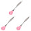 3Pièces Cuillères Silicone Rose Pour Cuisinière 2