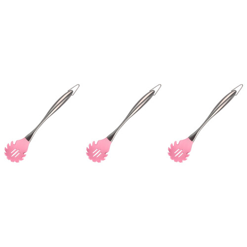 3Pièces Cuillères Silicone Rose Pour Cuisinière 2