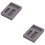 2Pièces Moule Lingot Graphite Noir 3 Fentes Pour Tests Analyses 6