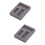 2Pièces Moule Lingot Graphite Noir 3 Fentes Pour Tests Analyses 7