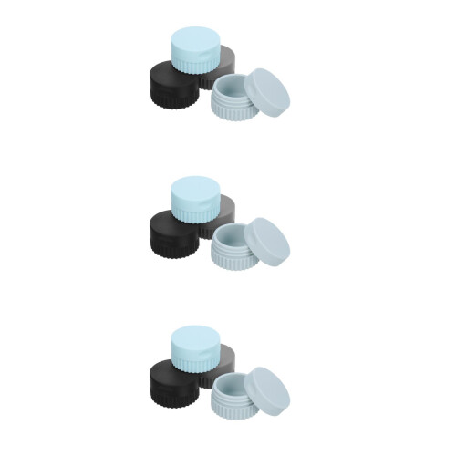 12Pièces Organiseur Pilules Compact En Silicone Résistant Coloré 2
