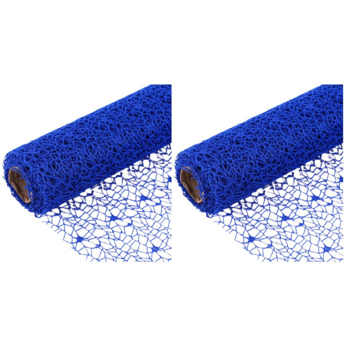 2Pièces Tissu Jacquard Bleu Pour Décoration Enfant 1