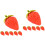 12Pièces Simulées Rouge Décoratives Pour Maison Éducation 3