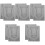 10Pièces Plateaux Design Perles Gris Compacts Pour Colliers 3