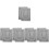 10Pièces Plateaux Design Perles Gris Compacts Pour Colliers 5
