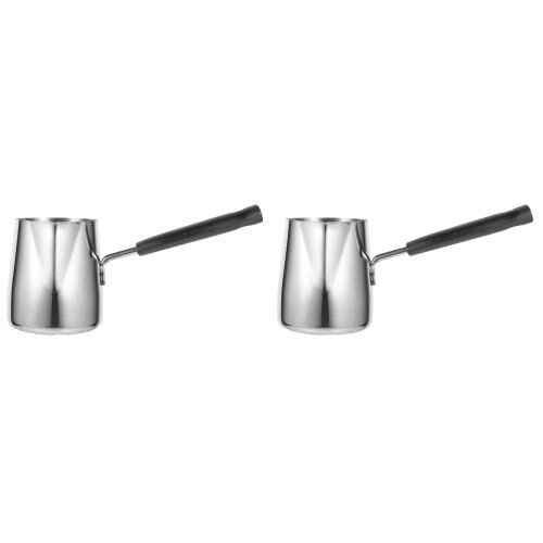 2Pièces Pour Lait En Acier Résistant Cuisine Argenté 1
