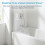 4Pièces Pare-Éclaboussures D'angle En Pour Douche Lavabo 4