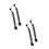 4Pièces Nylon Noire Café Angle Nettoyage Résistant 3