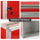2Pièces Aux Lettres Verrouillable Murale Rouge Aluminium 5