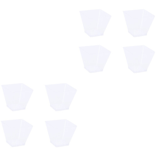 80Pièces Coupes Portion Transparentes Jetables Pour Mousses Yaourt 1