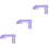 3Pièces Échelles En Bois Violet Pour Animaux Petits 5