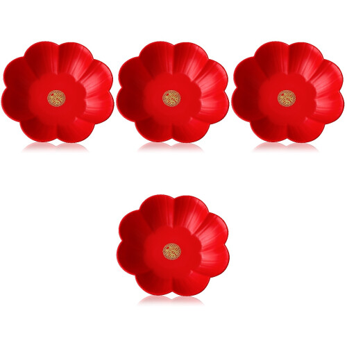 8Pièces Récipients Snack Rouge Élégants Pour Mariage Chinois 1