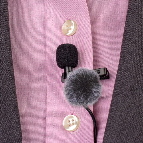 2St Winddichte Zachte Microfoonhoes, Windscherm Voor Lapel Mic 2