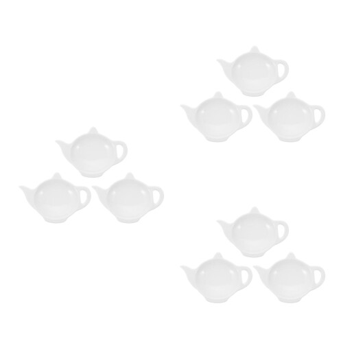 9St Wit Keramisch Theezakhouder Set Theepot Design 2