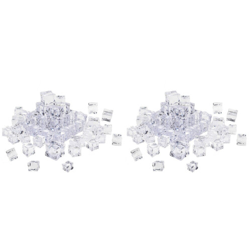 100Pièces Cubes De Glace Décoratifs Transparent Pour Photos 1