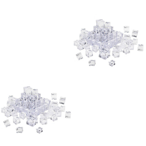 100Pièces Cubes De Glace Décoratifs Transparent Pour Photos 2