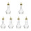 6Pièces Shaker Verre Pour Bartender Usage Professionnel Bar 5