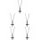5Pièces Colliers Croix Mode En Acier Noir Durable Et Stylé 5