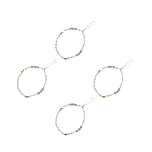 4Pièces Lanière Téléphone Perles Poignet Décoration 2
